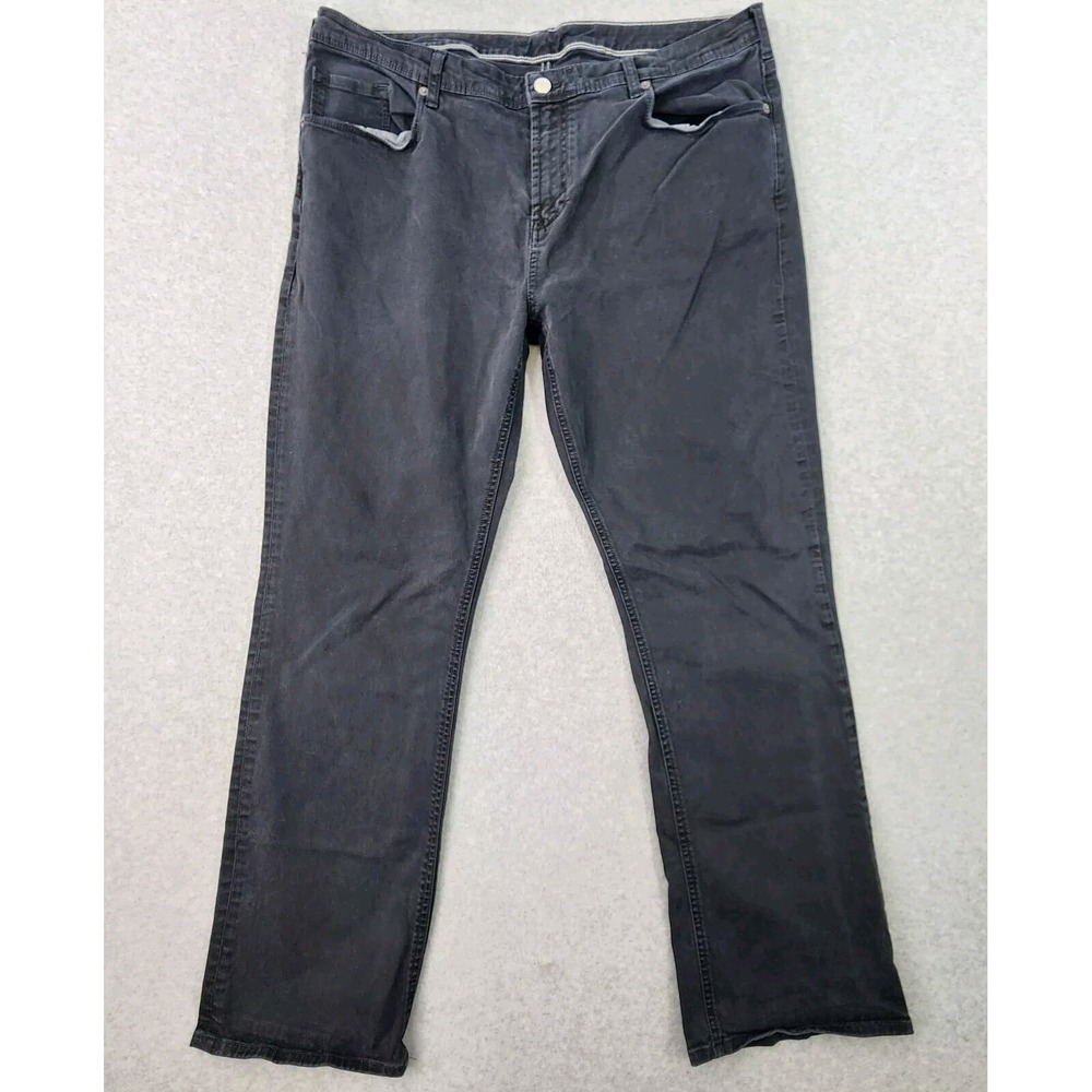 Bonobos Straight Fit Jeans Mens Size 39x31 Faded Black Dark Wash Denim Tag 40x32